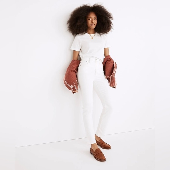 NWT Madewell The Perfect Vintage Jean in Tile white The High Rise size 28 Tall - Picture 3 of 15